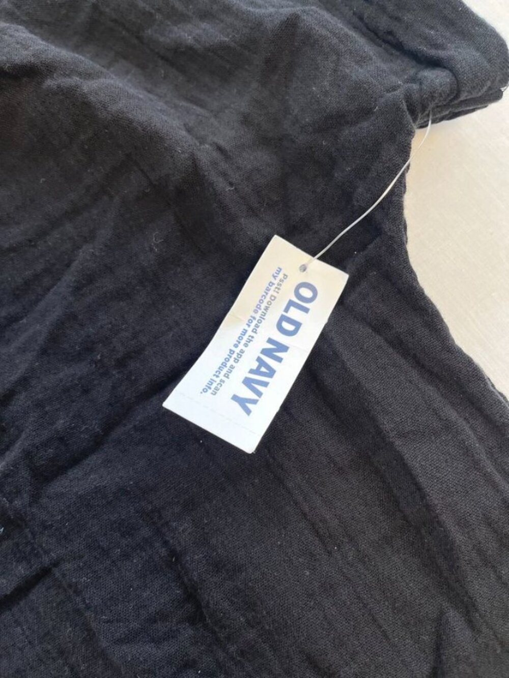 Old Navy Black Gauze Dolman Sleeve Button Front Blouse Large NWT - Picture 9 of 12